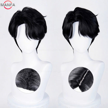 Current fashion trend music singer team role-playing wig Heat Resistant Synthetic Hair Anime Wigs +Wig Cap