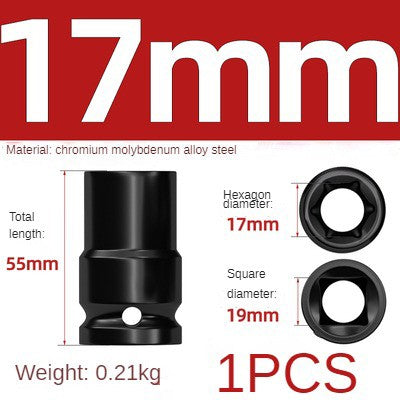 Conjunto de Soquetes Sextavados Reforçados de 3/4 de Polegada 17-50mm, Chave Pneumática, Conjunto de Bicos, Ferramentas de Mecânico, Ferramenta Manual