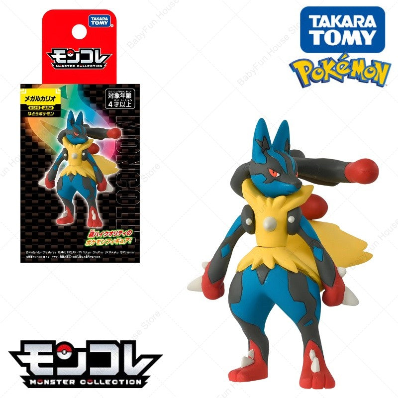 Original Takara TOMY Pokemon Ditto Jigglypuff Figure Toy Dedenne Slowpoke Mega Gyarados Lucario Gengar Anime PVC Model Doll Gift