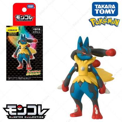 Original Takara TOMY Pokemon Ditto Jigglypuff Figure Toy Dedenne Slowpoke Mega Gyarados Lucario Gengar Anime PVC Model Doll Gift