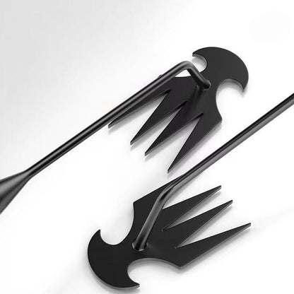 Portable Garden Weeders Manganese Steel 4-Teeth Gardening Shovel Agricultural Vegetable Planting Weeding Grass Pulling