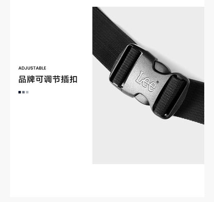 LEE Women Men Oxford Crossbody Waist Bag Waterproof Running Sport Single Shoulder Slingbag Travel iPad Pocket Daily Fanny Pack