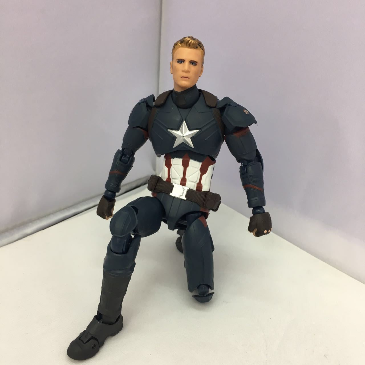 SHF Marvel Vingadores 4 Capitão América 3 Boneco de Ação de PVC Estátua Colecionável Modelo Brinquedo Presente de Ano Novo e Natal 15cm