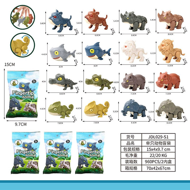 Caixa Surpresa Engraçada de Dinossauro Que Morde o Dedo, Brinquedo Infantil, Modelo de Animal de Desenho Animado, Presente para Meninos, Dinossauro de Simulação por Atacado