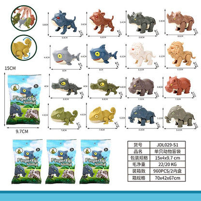 Caixa Surpresa Engraçada de Dinossauro Que Morde o Dedo, Brinquedo Infantil, Modelo de Animal de Desenho Animado, Presente para Meninos, Dinossauro de Simulação por Atacado