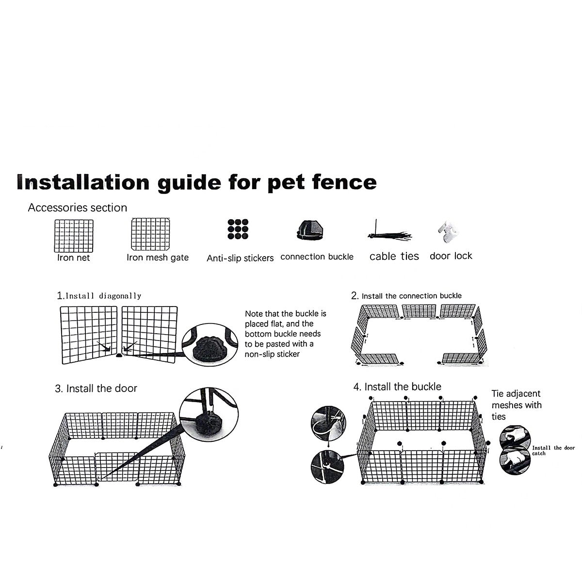Cercadinho para Cães, Casa Interna, Gaiola, Cão de Porte Pequeno e Médio, Teddy, Corgi, Porta de Isolamento, Grade de Proteção, Canil
