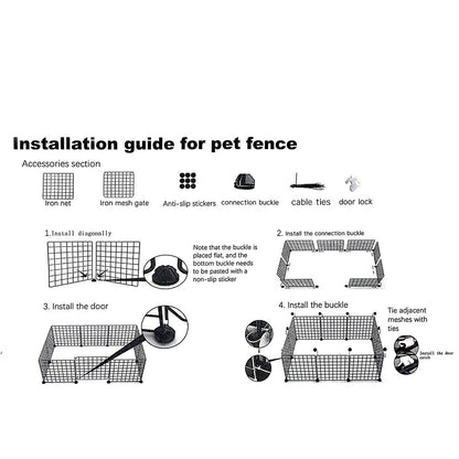Cercadinho para Cães, Casa Interna, Gaiola, Cão de Porte Pequeno e Médio, Teddy, Corgi, Porta de Isolamento, Grade de Proteção, Canil