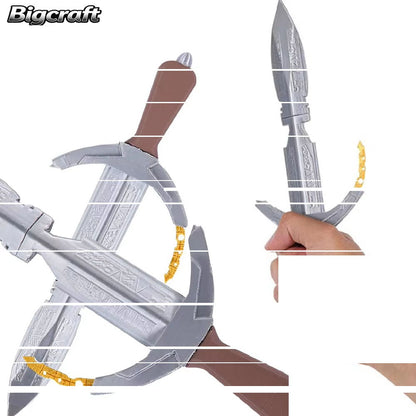 Movie Rey Cosplay Plastic Sword Prop Assassin Daggers Skywalker Costume Accessories Halloween Carnival Weapons Roleplay Ornament