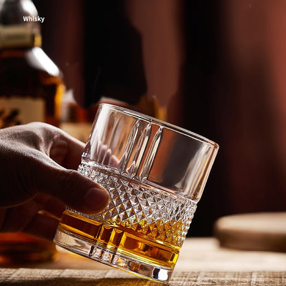 1 Copo de Uísque, Copos Tumbler para Whisky On the Rocks, Vidraria para Coquetéis, Scotch, Bourbon, Gin, Vodca, Conhaque