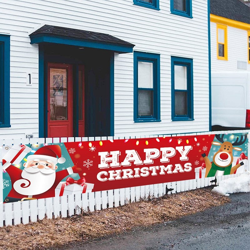 Christmas Outdoor Banner Merry Christmas Decorations For Home 2025 Outdoor Decor Xmas Navidad Noel Natal Happy New Year 2026