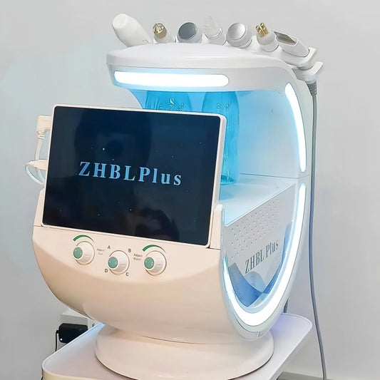 7 in 1 Smart Ice Blue Multifunctional Facial Care Instrument Facial Deep Cleansing Hydrating Microdermabrasion Machine