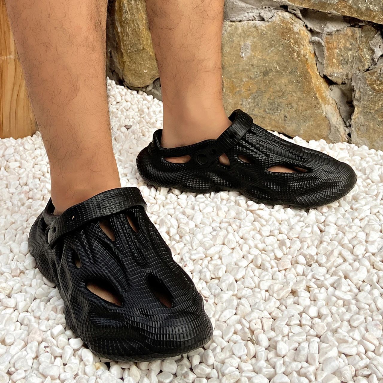 New Men's Summer Leisure Fashion Jelly Shoes EVA Soles Comfortable Platform Slippers Outdoor Beach Sandals Garden Shoes