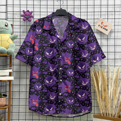 Men's Hawaiian Shirts For Men Casual Cartoon 3D Printed Shirts Loose Short-sleeve Beach Blouses Oversize Tops Camicias homme