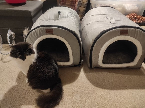 Cama de Cachorro de Inverno Autorrequecível Casa de Filhotes Aconchegante Tenda de Dormir para Gatos Caverna para Gatos Camas Ninho de Gatinhos Interno Cabana de Canil para Cães Gatos Pequenos e Médios