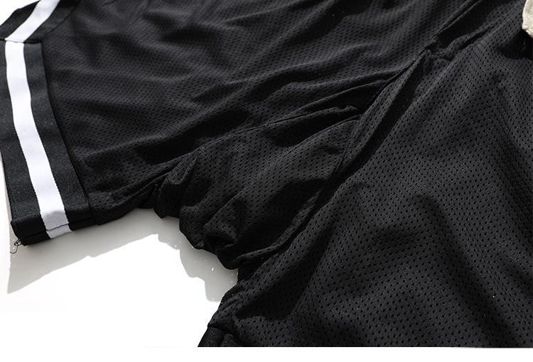 Men's Fitness Joggers Casual Breathable Short Sports Basketball Shorts Mesh Quick Dry Gym Shorts for Male Pants Summer