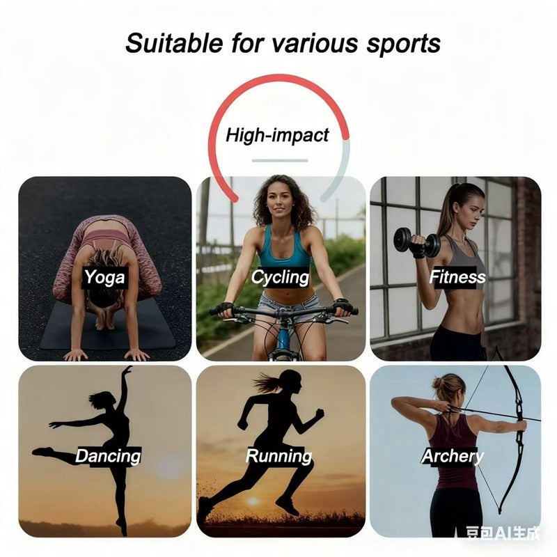 DIAS FIT JOY -Neck Hanging Neck Naked Feeling Yoga Bra for Running Fitness Cycling - Breathable Comfortable Sports Bra for Women