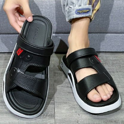 Summer Men's Slippers EVA Sandals Outdoor Light Slippers Platform Sole Casual Men Beach Shoes Non-slip Open-toe Male Sandals New
