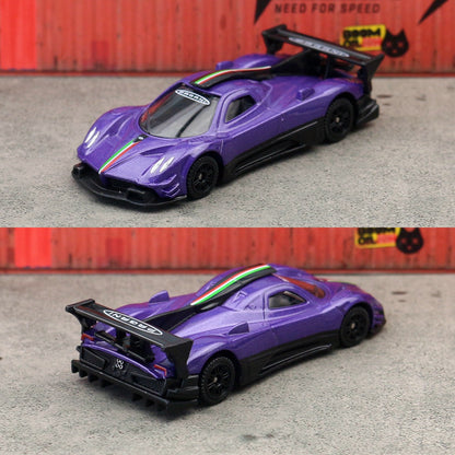 Miniatura Pagani Zonda R 1/64 CCA MSZ 1:64 Carrinho de Brinquedo Veículo Diecast Rodas Livres Coleção Adequado para Presente Hot Wheels Criança