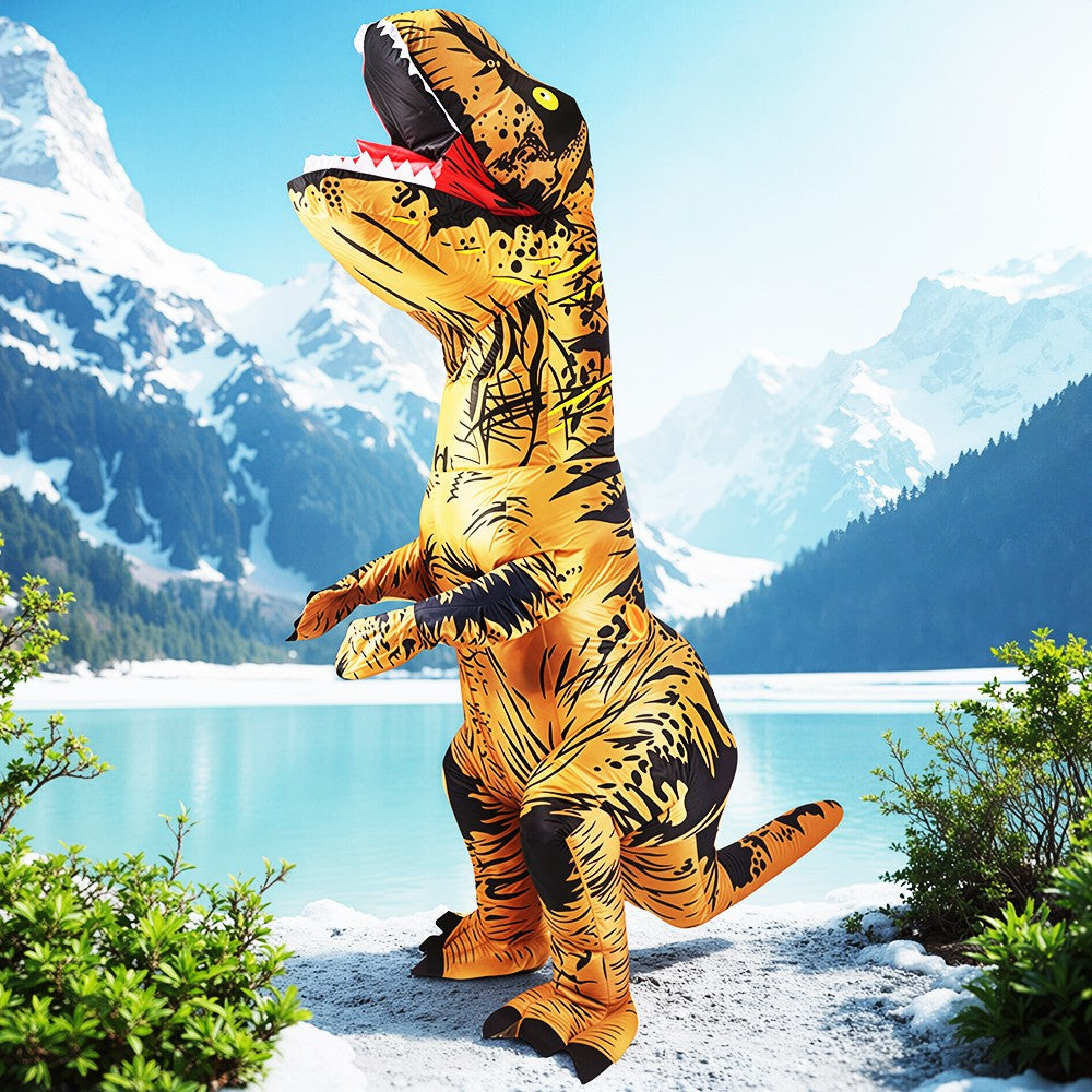 Anime Mascot Skeleton T-Rex Inflatable Dinosaur Costume Adult Purim Carnival Halloween Party Cosplay Costume Fancy Dress Suit