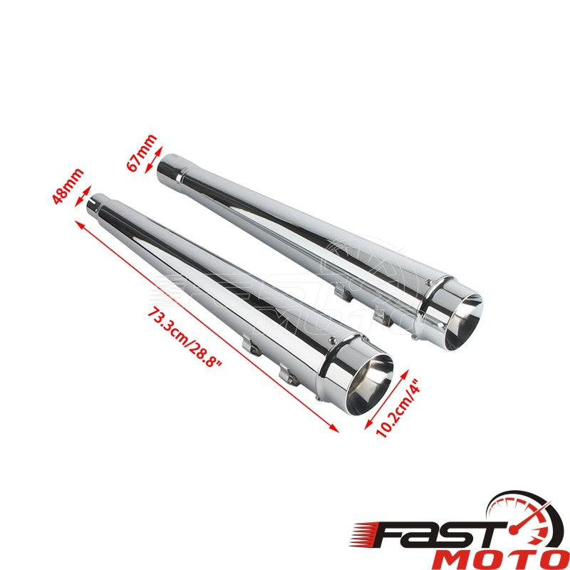 Motorcycle Slip On Mufflers Dual Exhaust Pipes For Harley Touring Road King Road Glide Electra Glides 2017-2023 Exhausts Muffler