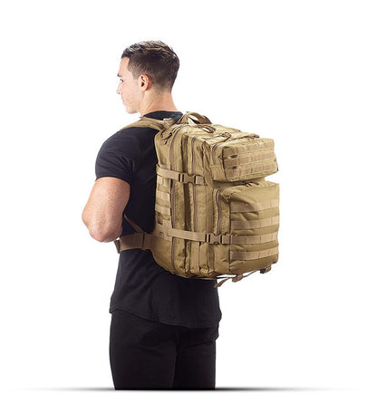 Mochila Tática Masculina 50L Viagem Grande Capacidade Masculina Impermeável Esportes ao Ar Livre Bolsas Multifuncionais