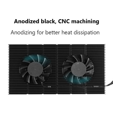 Aluminum GPU Backplane Radiator For RTX 3090 3080 3070 Series Graphics Card Backplate Memory VRAM Heatsink Cooling Fan PWM Cool