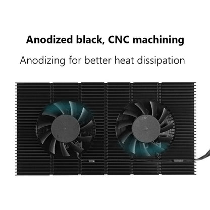 Aluminum GPU Backplane Radiator For RTX 3090 3080 3070 Series Graphics Card Backplate Memory VRAM Heatsink Cooling Fan PWM Cool