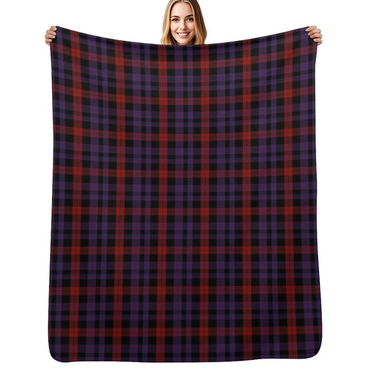Brown Clan Tartan Throw Blanket Furry Camping halloween Quilt Blankets