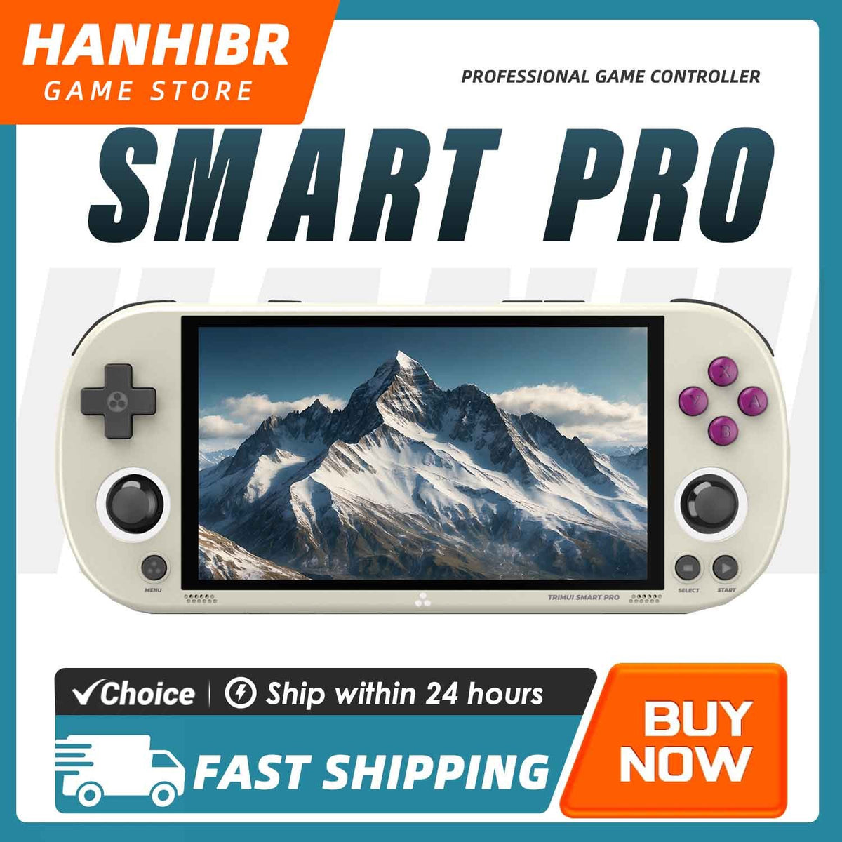 TRIMUI SMART PRO Open Source Retro Handheld Emulator 4.96" IPS 5000mAh Linux 26+ Emulators RGB Joystick Type-C Gift Joystick RGB