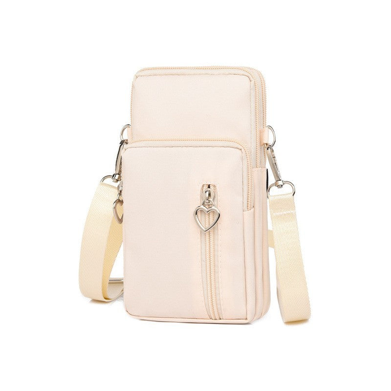 Men's multi-functional and women's simple mobile phone small bag, a niche crossbody bag for daily commuting