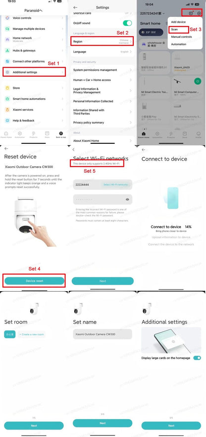 XIAOMI Home Security Intelligent Wifi Camera PTZ 2K,Color Night Vision,Two?Way Audio,AI Human Face Detection,Chinese Version