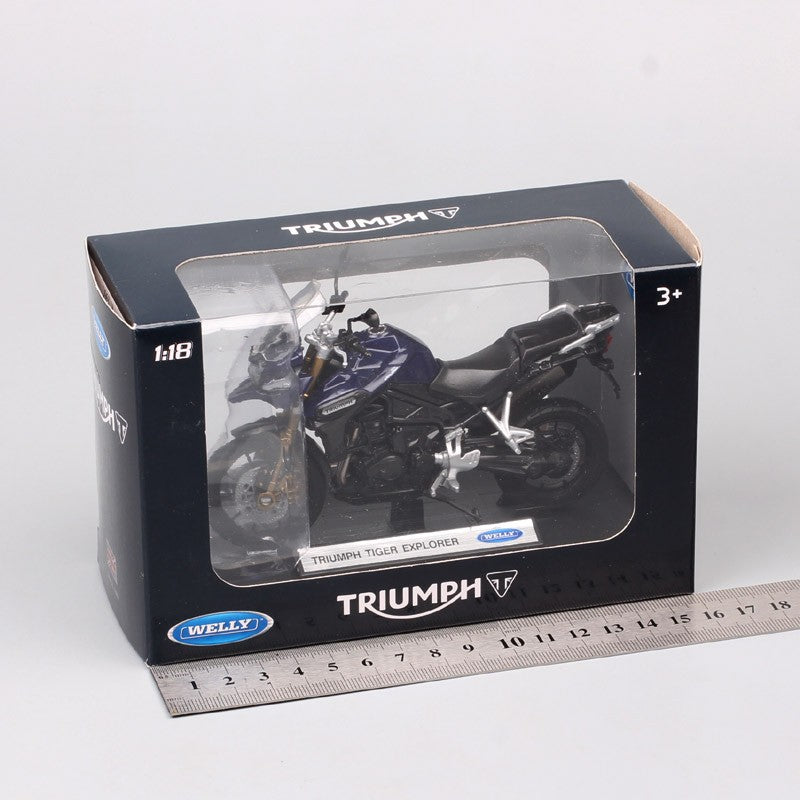 1/18 Escala Welly Triumph Tiger Explorer 800 Sprint RS Bonneville Daytona Trophy Thruxton 1200 Moto Diecast Modelo Brinquedo