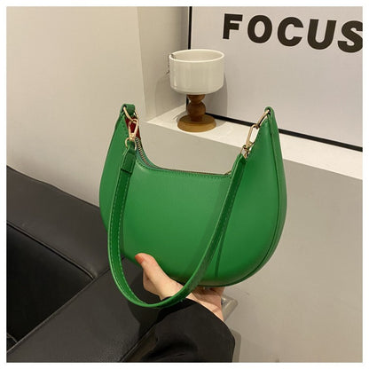 New Fashionable High-end Moon-shaped Baseball Bag Showing Luxury Women's Single Shoulder Bag Elegant lady Handbags bolso mujer