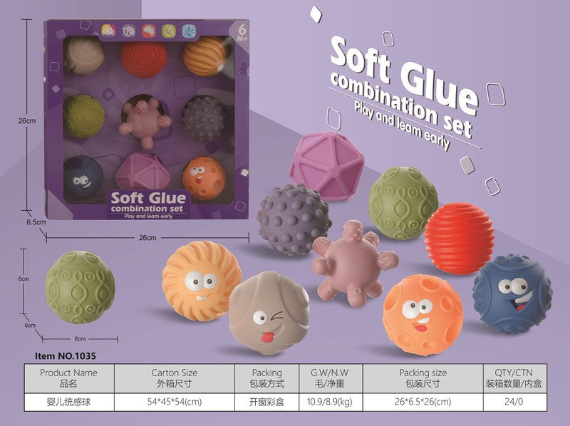 Baby Teething Toys 0-12 Months, Cartoon Animal Grab Ball with Numbers, Soft Chewable Block for Bath Time and Sensory Play