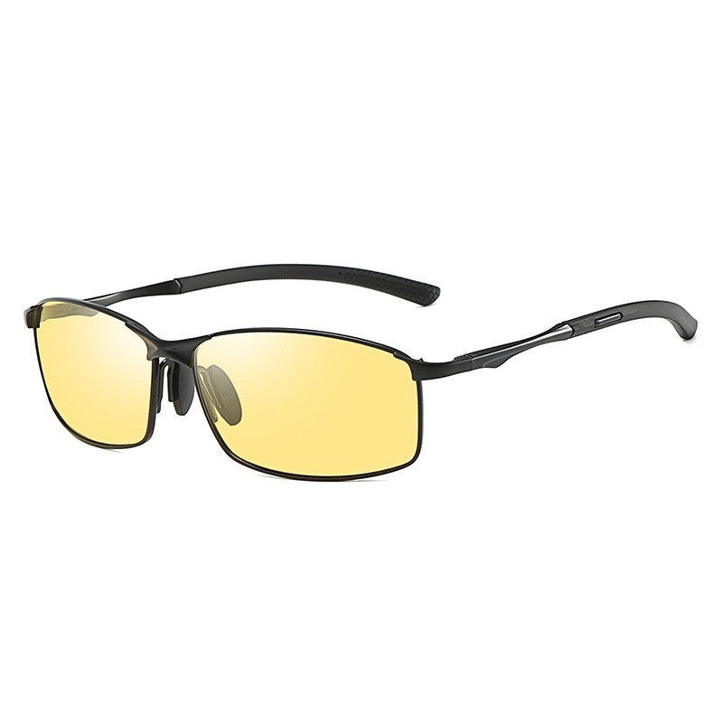 Óculos de Sol Polarizados com Armação de Metal e Lentes Fotocromáticas, Visão Noturna, Adequados para Esportes, Ciclismo, Pesca, Condução e Acampamento