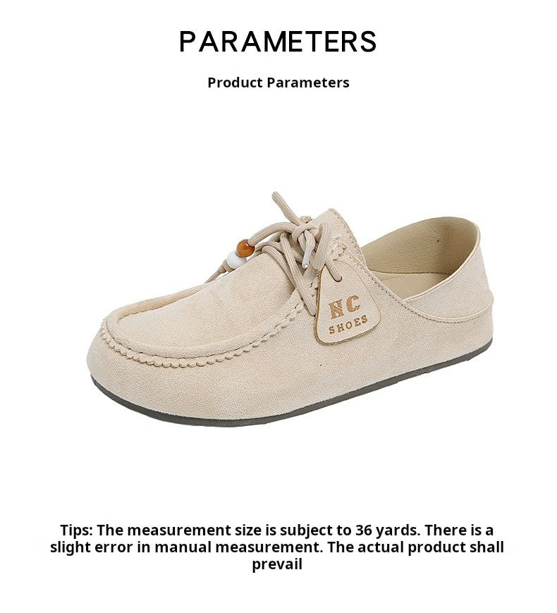 Fashion Brand Shoes Woman 2025 Autumn New Vintage Suede Loafers Pumps Women's Casual Flats Shoes British Style Flat Single Shoes