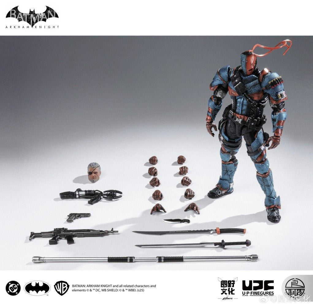 In Stock 1/12 Upfinegures Lpzz Deathstroke Arkham Knight Game Peripherals DC002 Anime Action Figure Model Toy Collectibles Gift