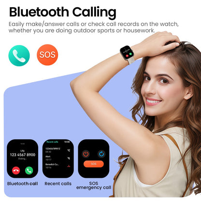 Smartwatch HAYLOU Watch S6 Tela HD de 2,01" Smartwatch Chamadas de Voz Bluetooth Monitoramento Fitness à Prova D'Água IP68
