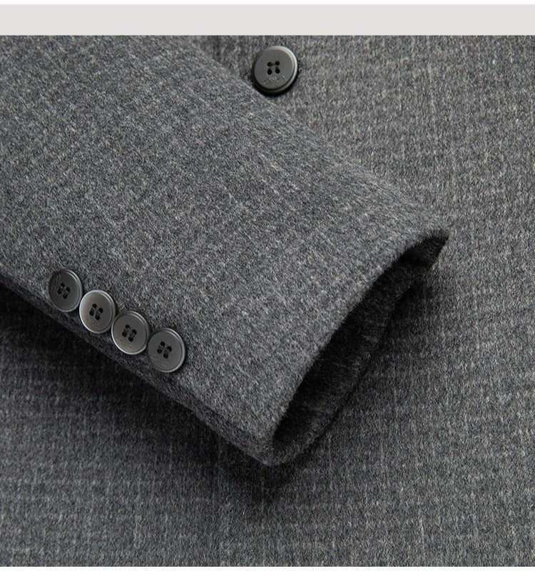 Double Faced Wool Overcoat Man 2025 Winter New Classic Business Casual Notch Lapel TrenchCoat Premium Medium Long Styles? Coat