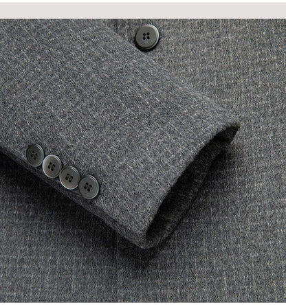 Double Faced Wool Overcoat Man 2025 Winter New Classic Business Casual Notch Lapel TrenchCoat Premium Medium Long Styles? Coat