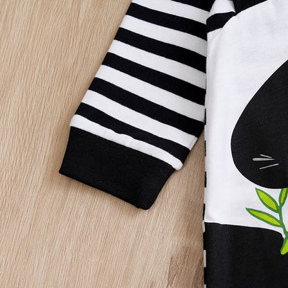 Newborn Baby Romper Cotton comfort long sleeve Unisex Baby Bodysuits Three-dimensional cartoon panda shape Bebe Boy Girl Clothes