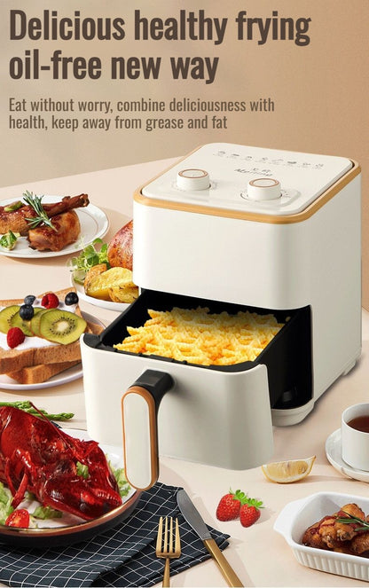 Home Smart Air Fryer Large Capacity Multifunctional Electric Fryer French Fry Machine Cooking Oven integrated Hot fryer Oven