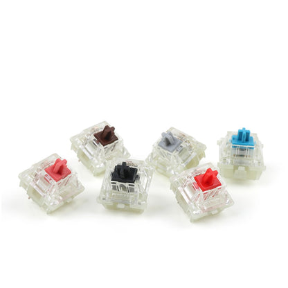 Teclas originais NOVAS Cherry MX para teclado mecânico prateadas vermelhas pretas azuis marrons lineares táteis Cherry Clear SMD RGB