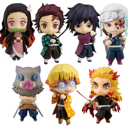 Bonecos de Anime Demon Slayer Inosuke #1361 Tanjirou #1193 Nezuko #1194 Zenitsu #1334 Brinquedos de PVC Figura de Ação Giyuu Kimetsu no Yaiba