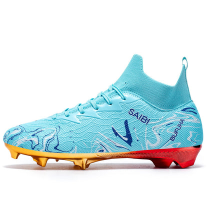 Premium Football Boots Feature Gold Plated Metal SG Studs For Professional Training and Competition Unisex Soccer Cleats