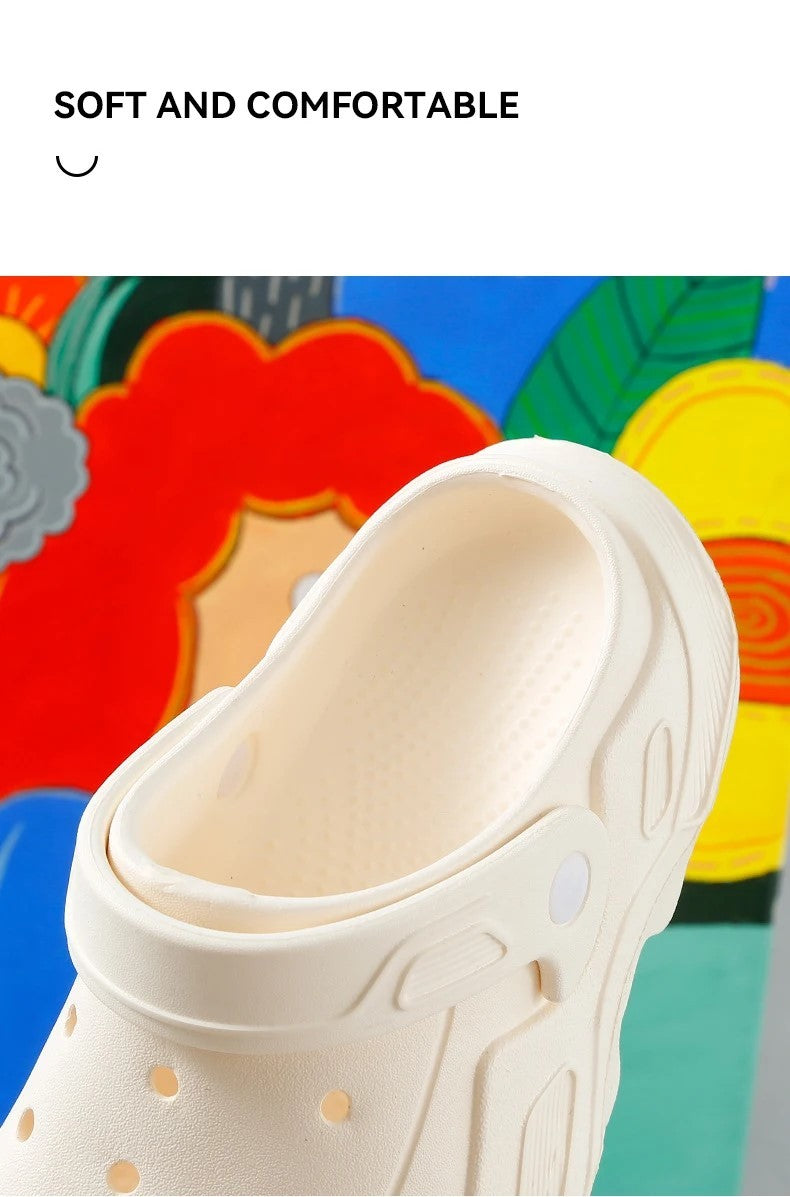 Summer Thick Sole Sandals For Women Comfortable Soft Heightening Shoes Couple Outdoor Non-slip Slippers Men‘s Clogs