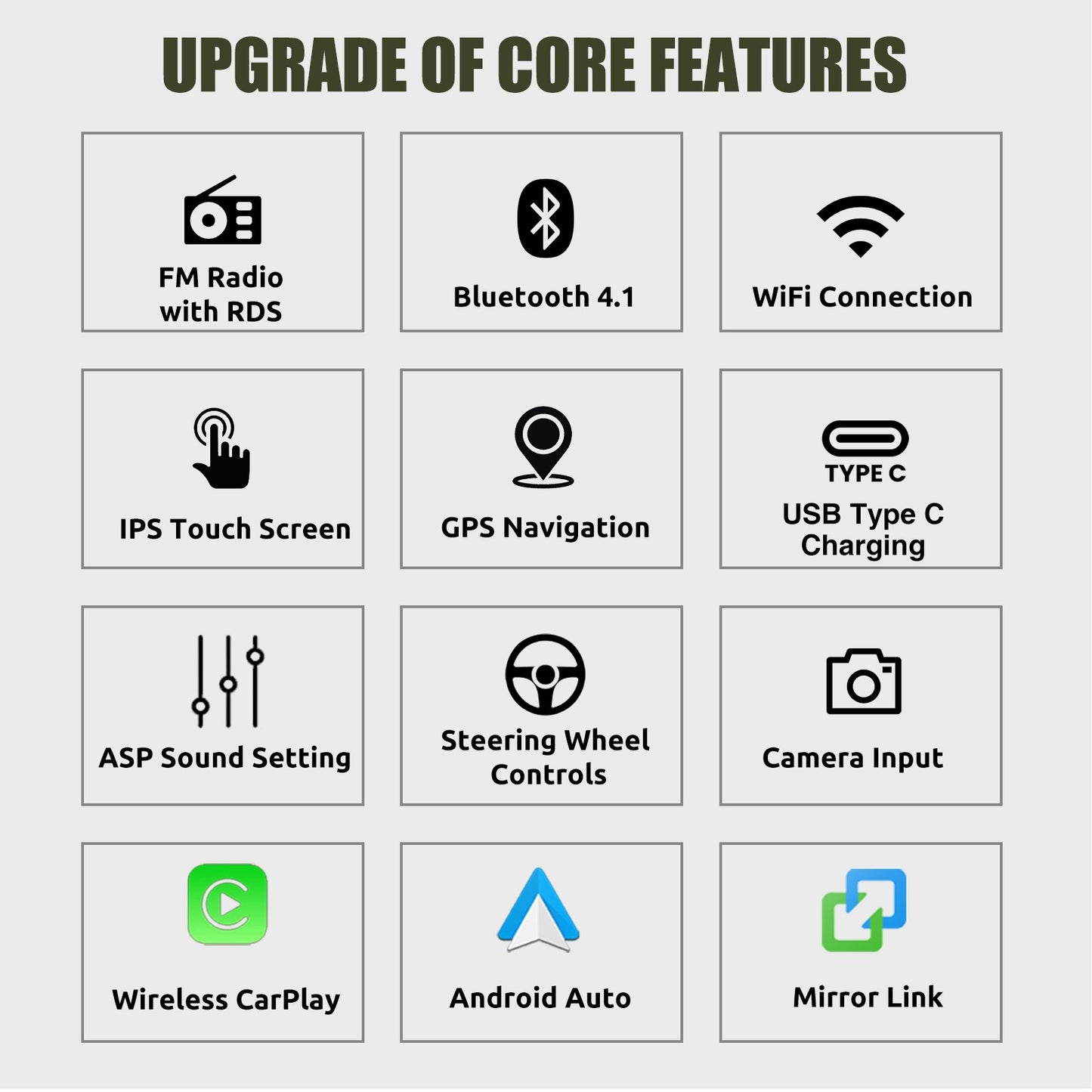 4+64G For Honda CR-V CRV 2007-2011 Android14 Carplay 9" Car Stereo Radio WiFi BT USB GPS Navigation IPS Touch Screen FM/RDS SWC