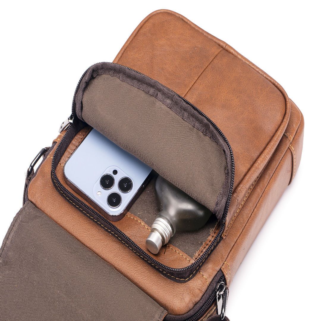 cowhide Large-capacity cowhide men's bag genuine leather single-shoulder bag high quality men's vertical crossbody bag as gift