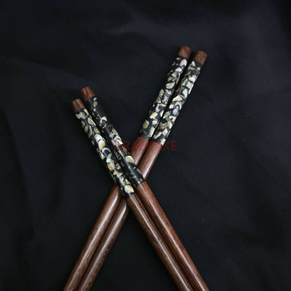 Hashi de concha, madeira maciça, sem pintura, sem cera, galhos ácidos, pau-rosa, hashi de alta qualidade, sem mofo