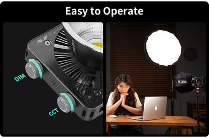 ZHIYUN Official CINEPEER CX100 100W Handheld Led COB Light Pocket Video Light Bi Color Photo Fill Light Photography Lighting